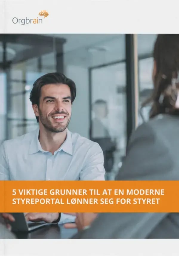 Forside – 5 viktige grunner til at en moderne styreportal lønner seg for styret 600-856