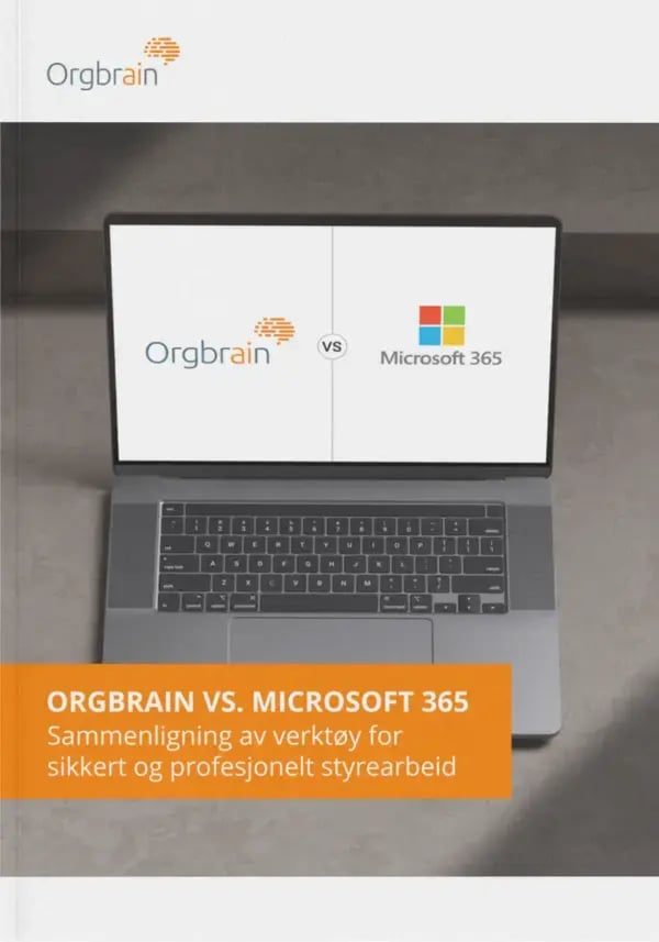 Forside – Orgbrain vs Microsoft 365 600-856