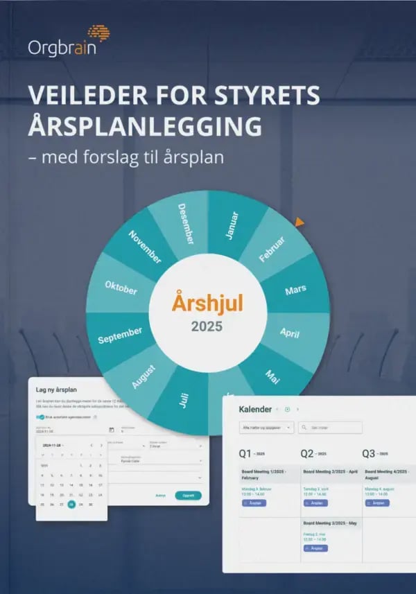 Forside – Veileder for styrets årsplanlegging 600-856