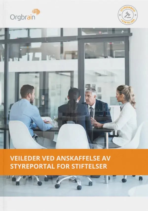 Forside – Veileder ved anskaffelse av styreportal for stiftelser 600-856